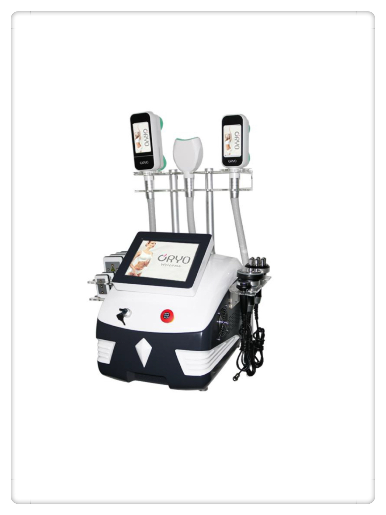 P2  Cryolipolysis + lipo laser + cavitation + RF 360 Degree Cryotherapy Slimming Machine