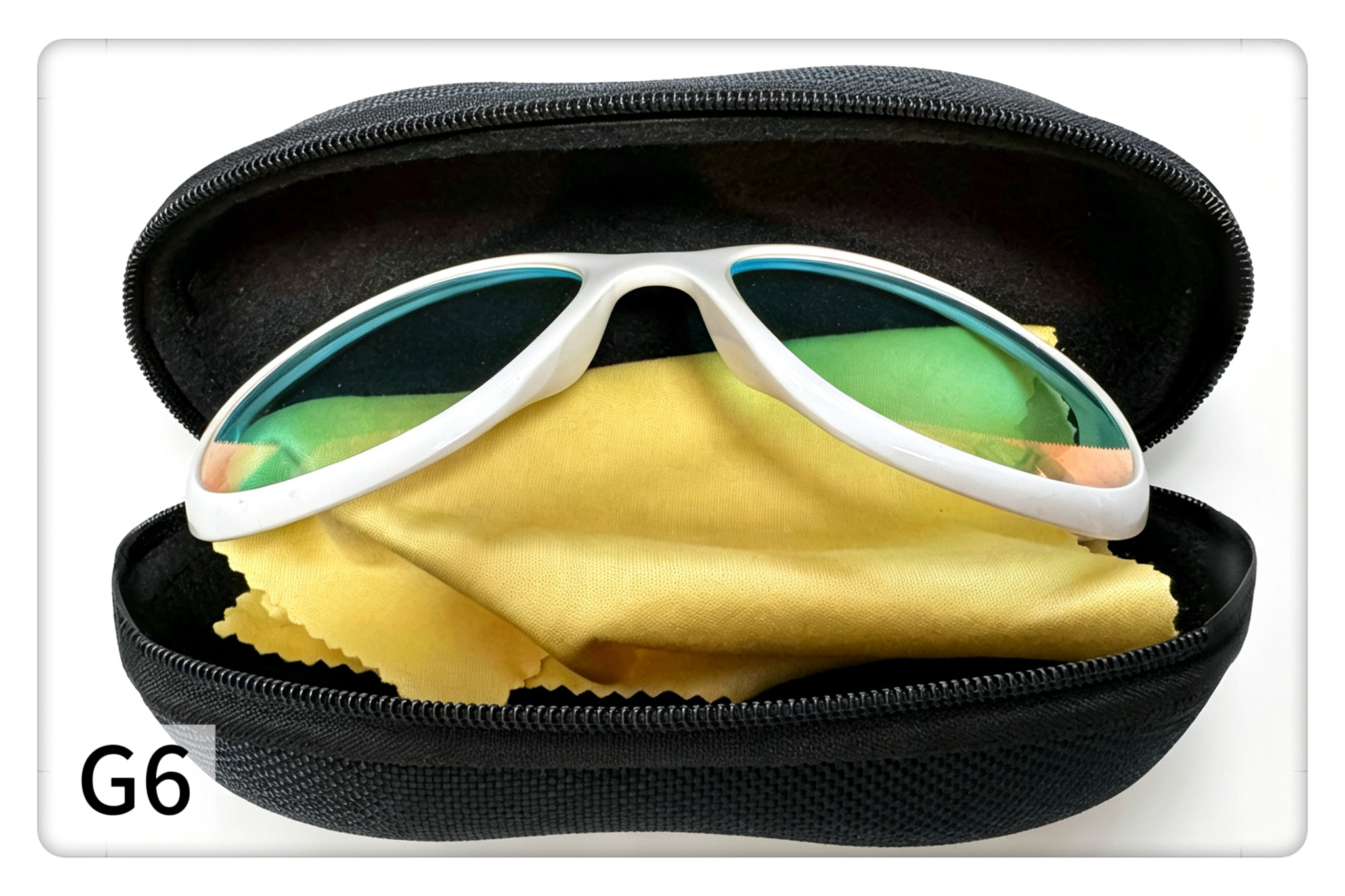 Model G6 Elegant White 808nm Laser Eye Protective Goggles Wholesale Laser Hair Removal Safety Glasses